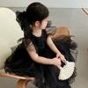 Trendy Korean Style Children's Shell Bag With Pearls For Fashionable Little Girls