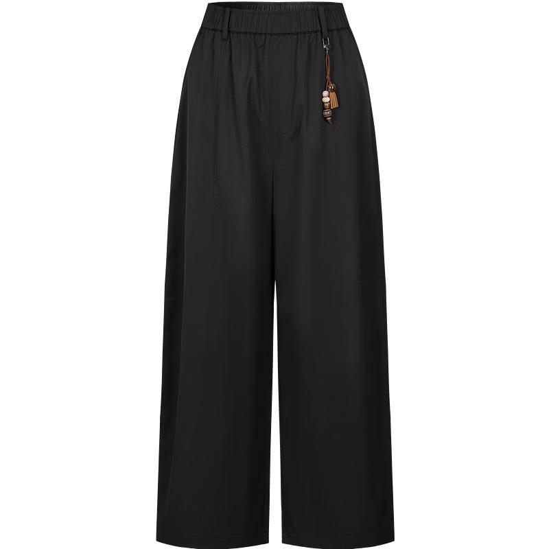JUZI ANNACAU Women s Summer Cropped Balloon Pants XL