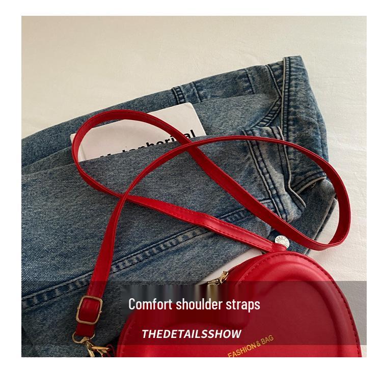 Women's 2024 Heart-Shaped Crossbody Bag - Trendy, Cute, Mini Shoulder Bag for Girls