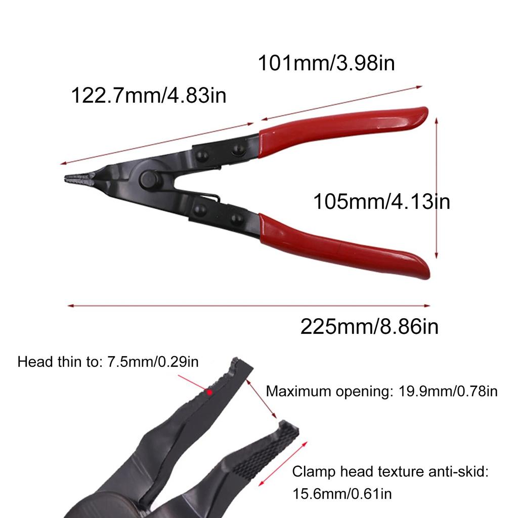 Auto Automatic Transmission Repair Flat Rim Pliers Circlip Pliers Flat Jaw Pliers Flat Head Retaining Ring Pliers Tool