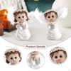 2 Pieces Angel Figurines Boy and Girl Statues Delicate Home Decor Craft Resin for
