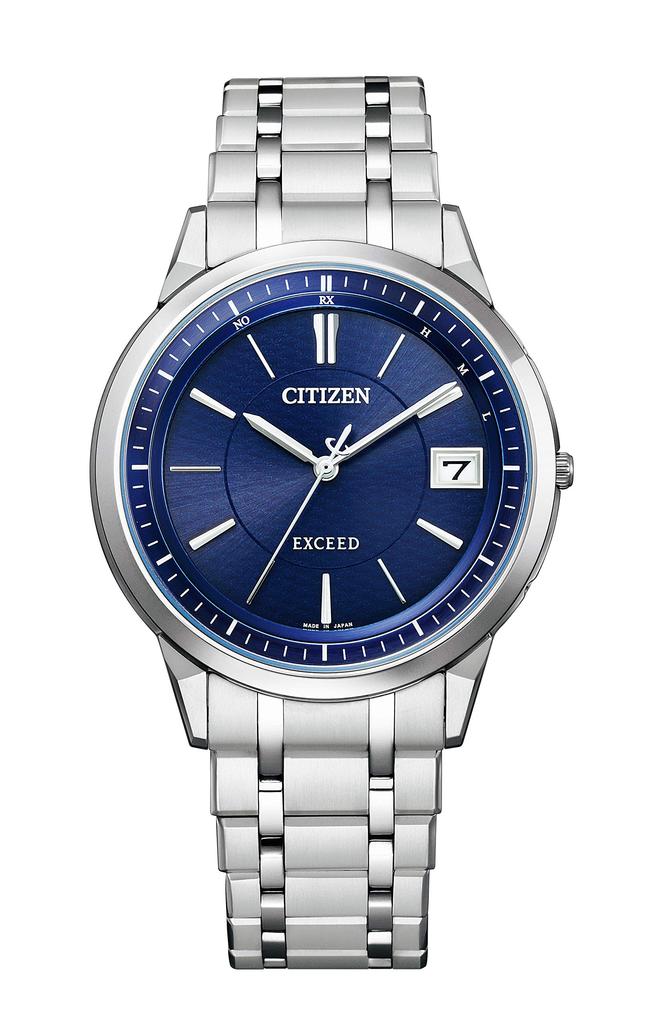 Citizen Exceed Thin and Elegant Dress Eco-Drive Radio-Controlled Watch, Watch, Men's, Silver, AS7150-51L
