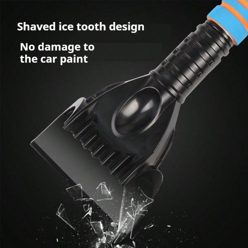 3-In-1 Car Snow Scraper with Broom, 360° Rotating Ice Broom, Detachable Snow Shovel, Extendable Snow Brush, Foam Handle, for Car, Truck