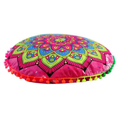 Indian Floor Pillows Round Bohemian Cushion Pillows Cover Case Cushions
