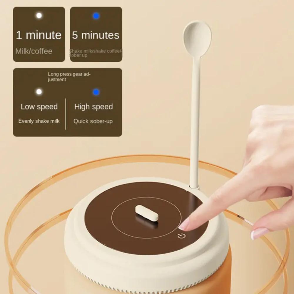 Automatic Electric Milk Coffee Blender with Spoon Mixer Portable Magnetic Stirrer  Infant Formula