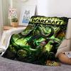 World of Warcraft Art Blanket Flannel Blanket A World of Magic and Limitless Adventure Soft Comfortable Home Travel Blanket