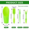 4PCS-Set Garden Shovel Hand Tools Transplanting Succulent Cultivation Digging Scoops Kits Plastic for Flower Planting Bonsai Potting Soil Indoor