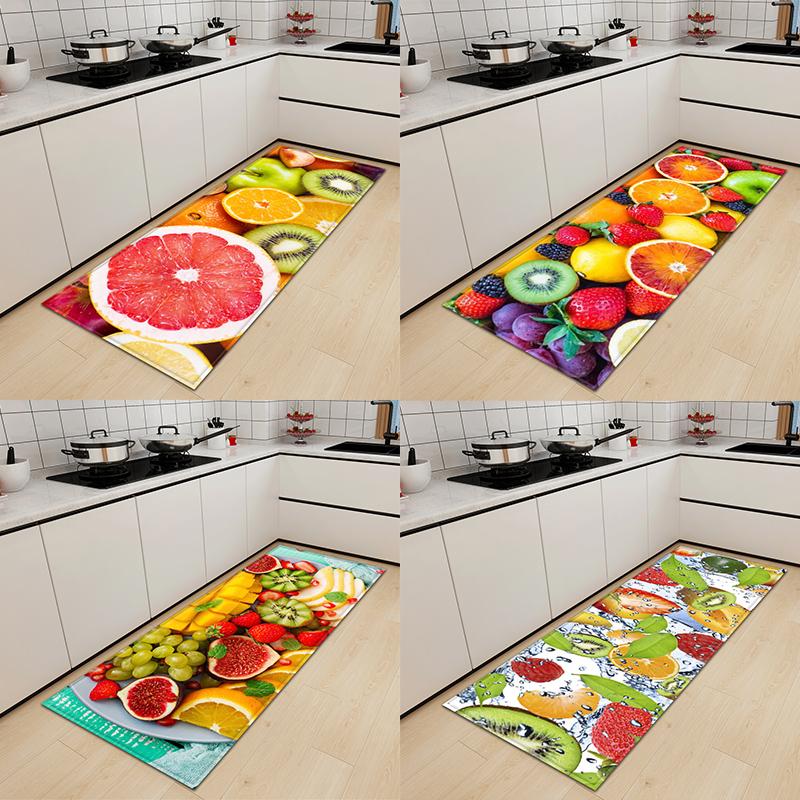 

Кухонный коврик Коврик для входной двери Фруктовый узор Спальня Гостиная Ковер Коридор Ванная комната Нескользящий коврик
