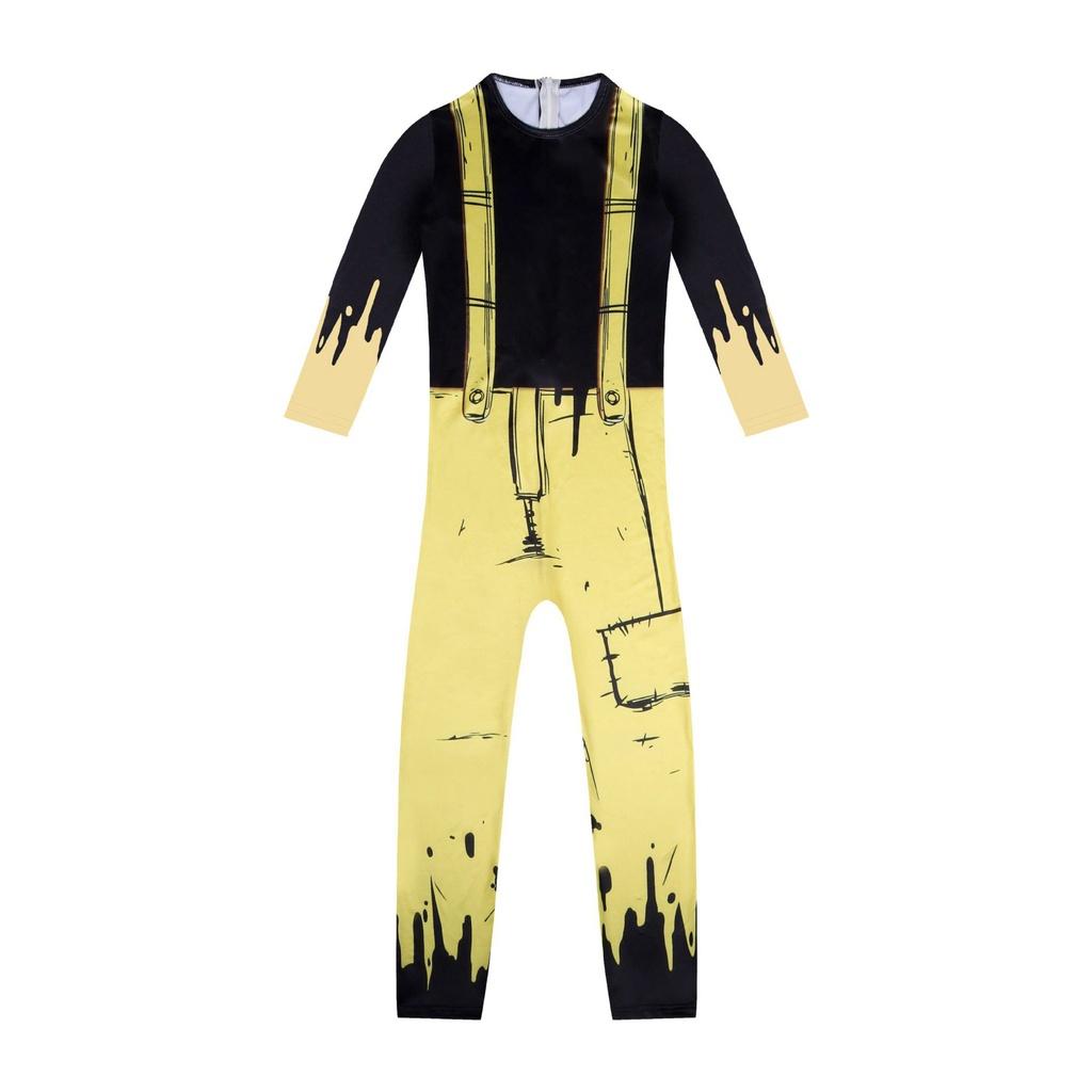 Kids Costume Halloween Cosplay Fancy Jumpsuit Mask