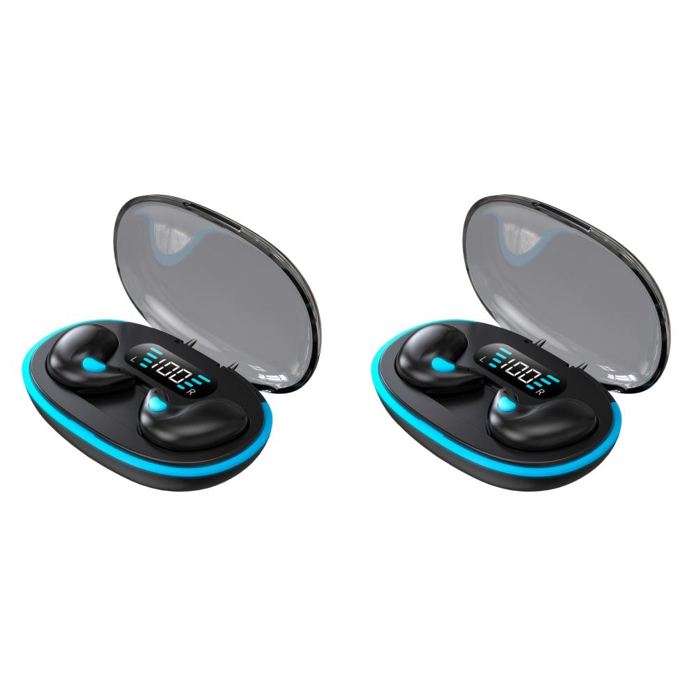 1/2Pcs X55 Wireless Earbuds BT 5.3 Noise Cancelling Sense-Free Micro Sleep Earbuds Touch Control Open Ear Headsets for Sleep