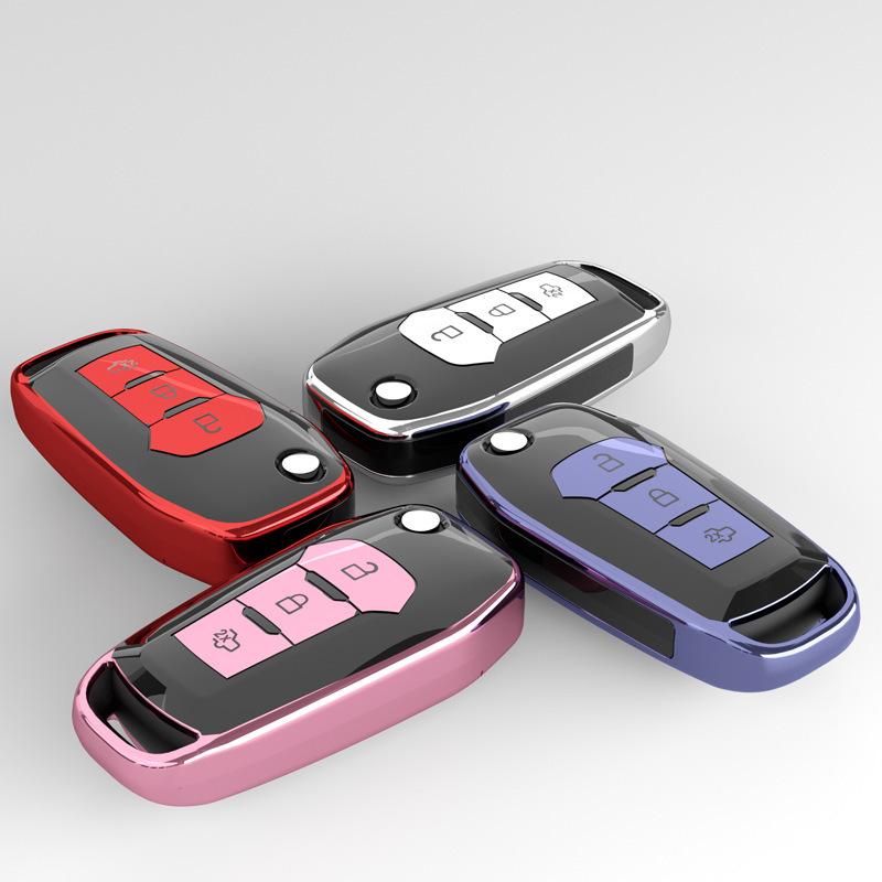 Hight Quality PC+TPU Key Case Protective Shell Cover for Ford F-150 Eage C-MAX Mondeo Ecosport Expedition Focus Fiesta Car Key H