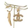 Chanel Pierce Gold Gold Plated Women
