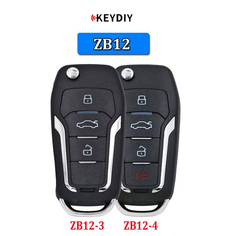 KEYDIY ZB12 Universal Smart Key ZB12-3 ZB12-4 ZB Series Keyless Go Car Remote Control Key Fob for KD-X2 KD MAX Key Programmer