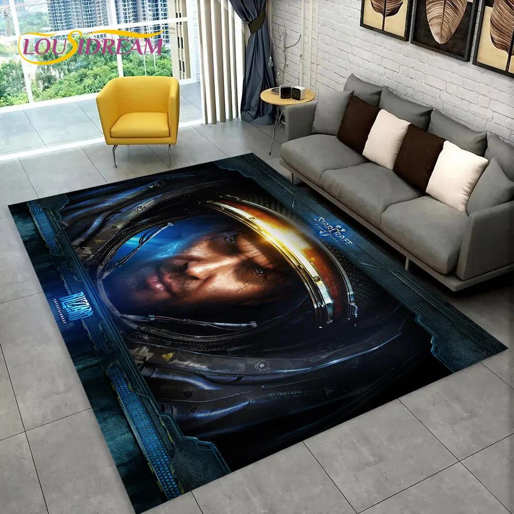 3D HD StarCraft Game Gamer PC Area Rug,Carpet Rug for Home Living Room Bedroom Sofa Doormat Decor,kids Play Non-slip Floor Mat