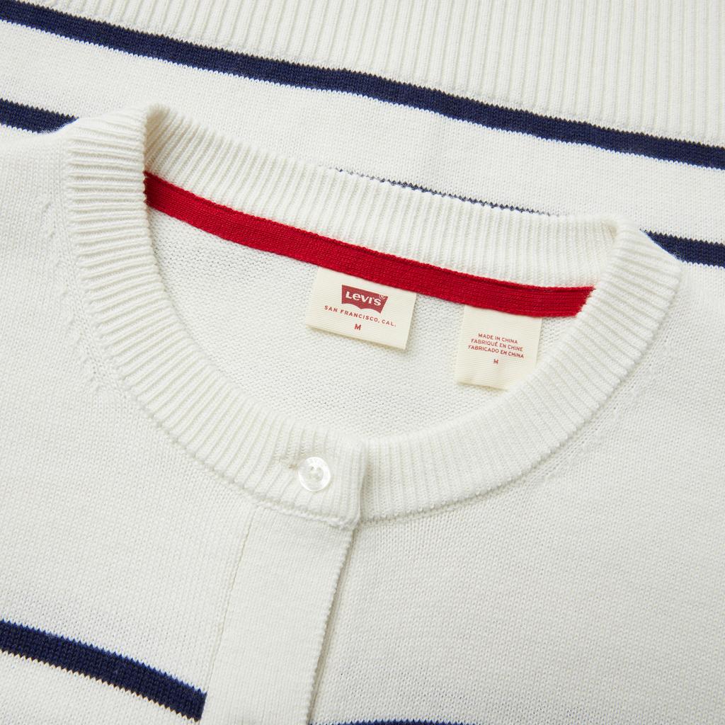 Levis Simple Design Comfortable Fabric Classic Style Fashionable Striped Cardigan Women Cardigans 0051K-0000