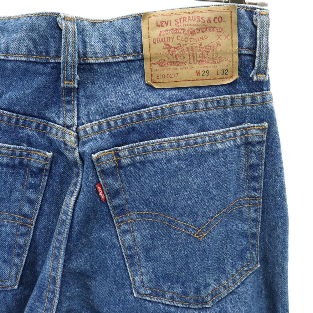 Levi's 90s 610-0217 Made In USA Old Tapered Denim Pants W29 Jeans Men's Used