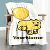 Wow! Wow! Wubbzy Personalized Name Blanket Gift Customizable Blanket Ultra-Soft Suitable for Bed Livingroom Sofa Office Chair for All Occasions