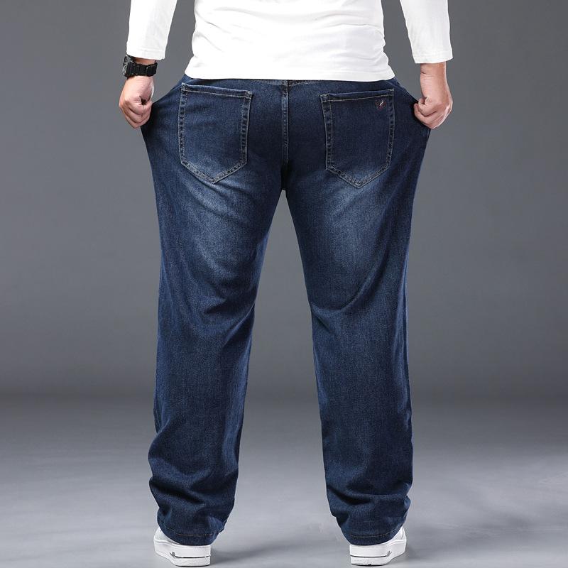 Men's Denim Trousers - Autumn/Winter New Arrivals High-Waisted Midlife Dad Style Relaxed Fit Plus Size Straight Leg Stretch Business Trousers