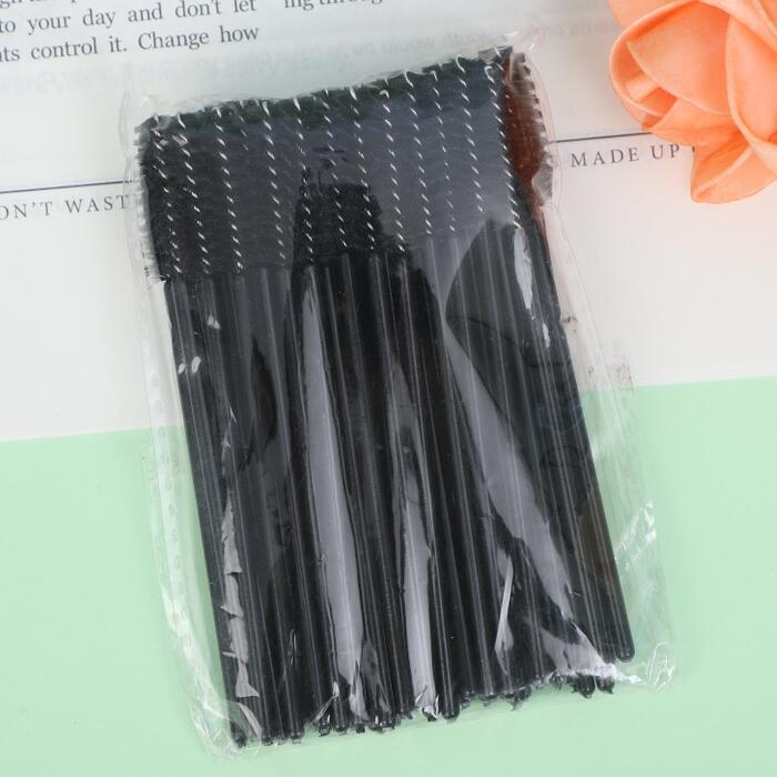 50pcs Disposable Eyelash Brushes, Mascara Wands, Eye Lash Brush, For Eyelash Extensions, Eyebrow Eyeshadow Brow Makeup Supplies