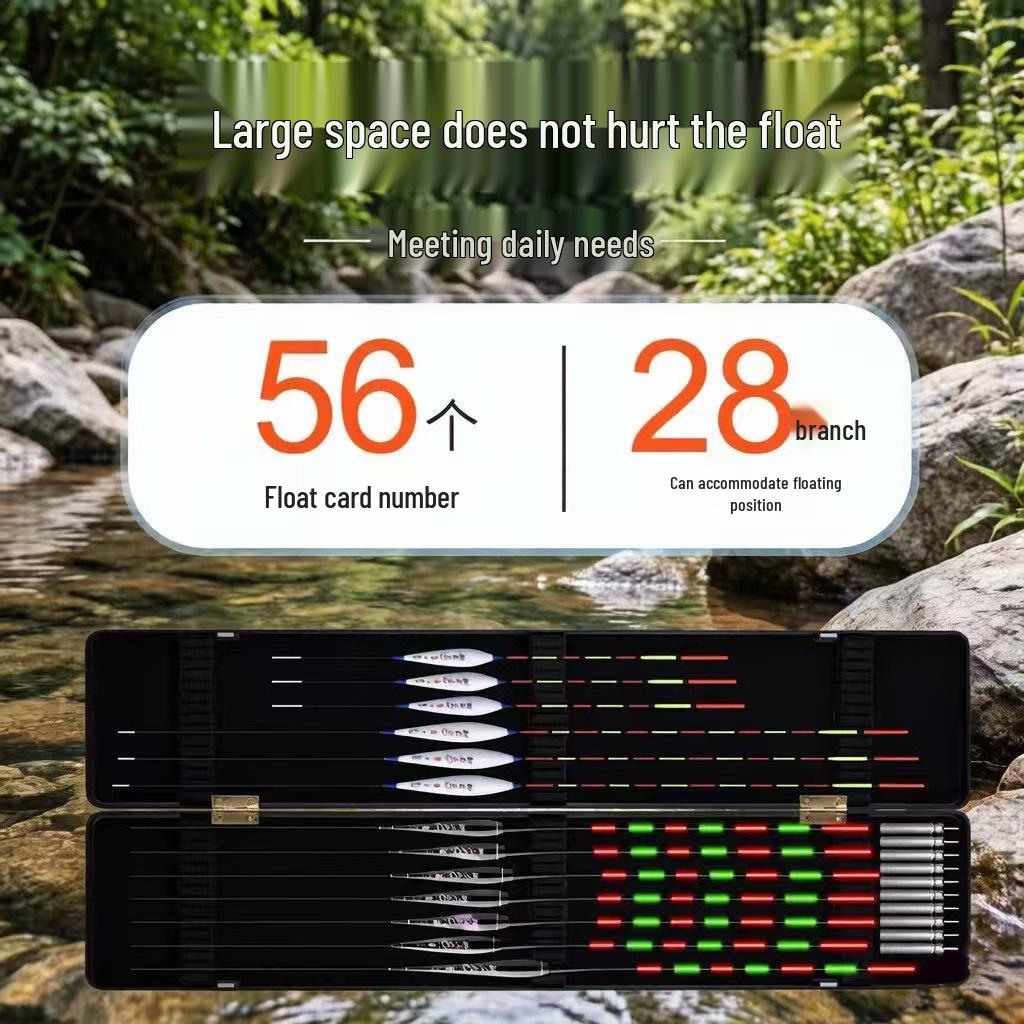 Day-Night Dual-Use Color-Changing Electronic Fishing Float Set with Thickened Multi-Water Eye-Catching Floats and Storage Box
