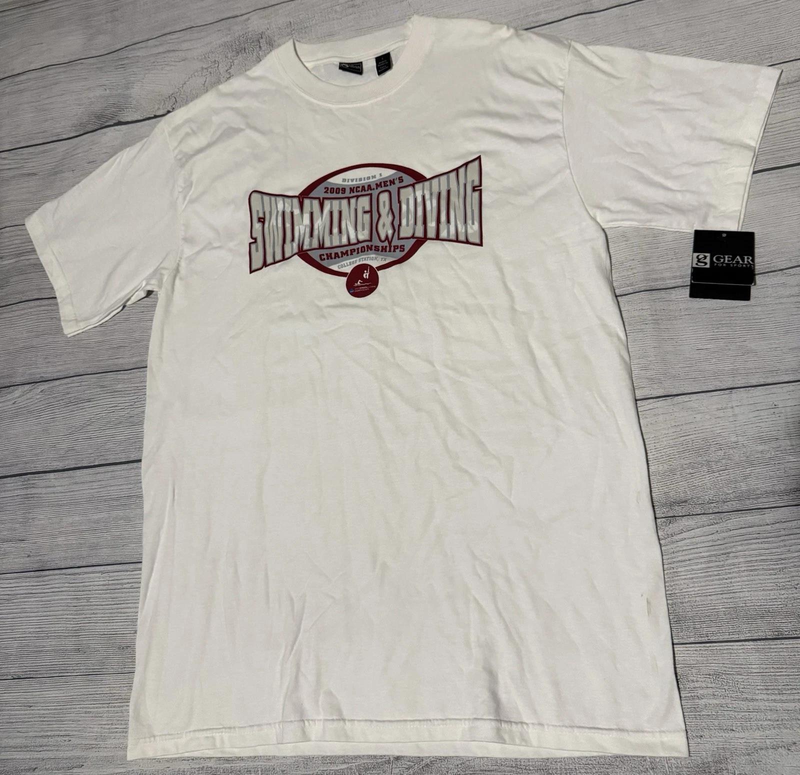 NCAA Men’s Swimming And Diving Championships 2009 T Shirt NWT Defect Texas M