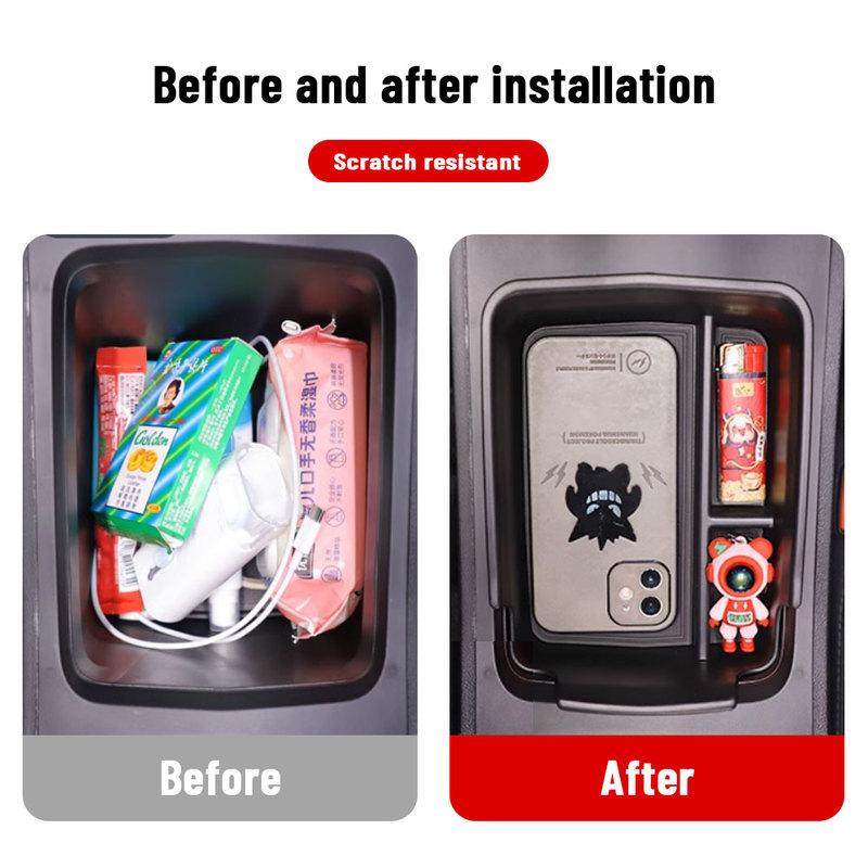 Car Armrest Storage Box Tray for GEELY MONJARO 2024 Auto Center Console Box Orgnainzer Tidy Up Interior Accessories