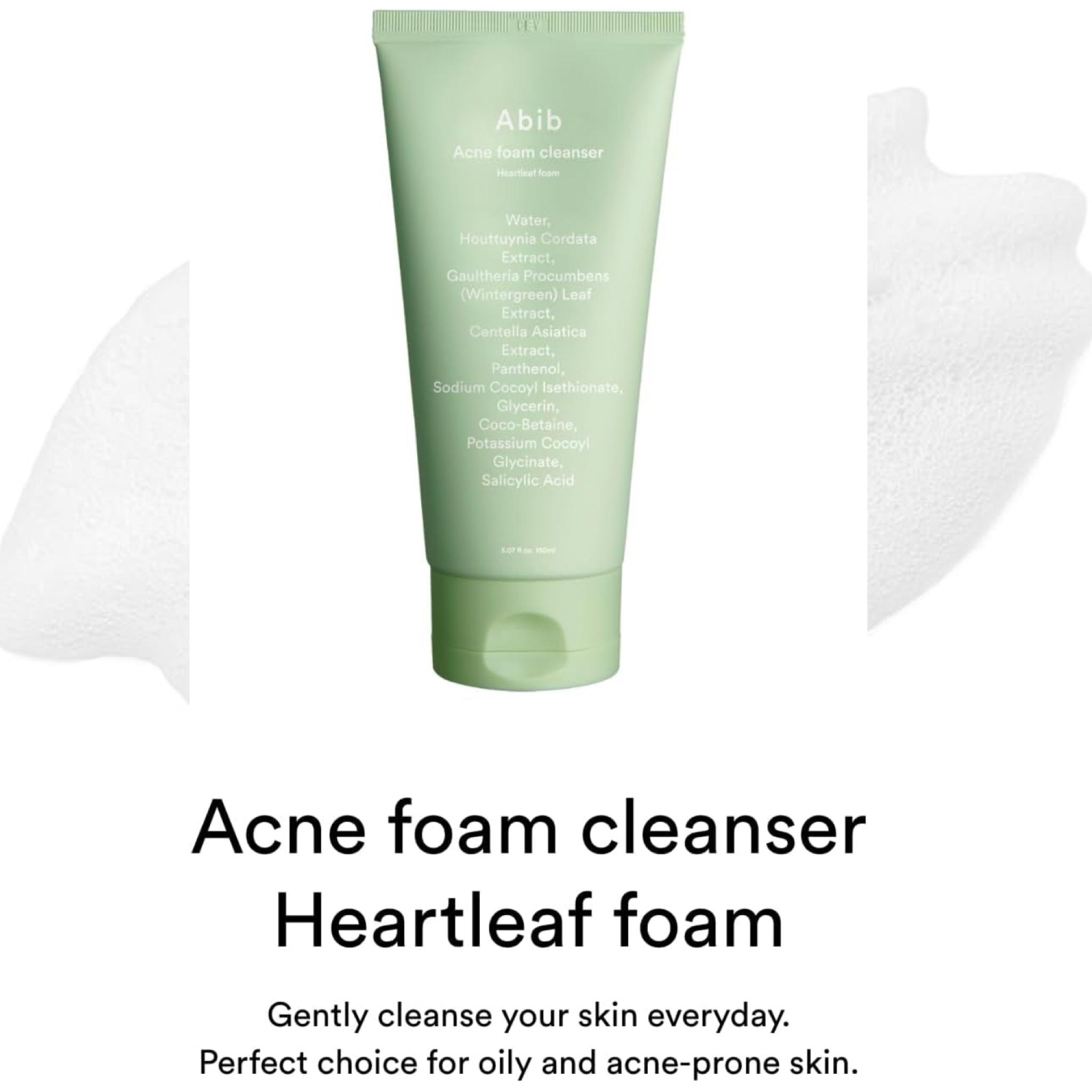 

Abib Acne Heartleaf Очищающая пенка 5,07 жидких унций / 150 мл 150ml