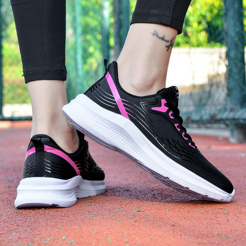 Fashion New Autumn Women's Shoes Leather Outdoor Sports Casual Shoes Large Size Sports Shoes Versatile Student Running Shoes