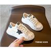 Children's Shell Head Star Canvas Shoes Spring New Sports Students Small White Shoes Dissolve Shoes Casual Board Shoes