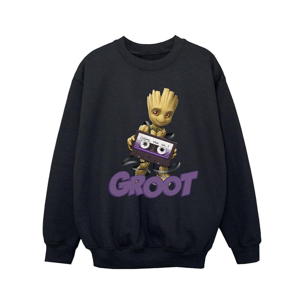Guardians Of The Galaxy Girls Groot Casette Sweatshirt