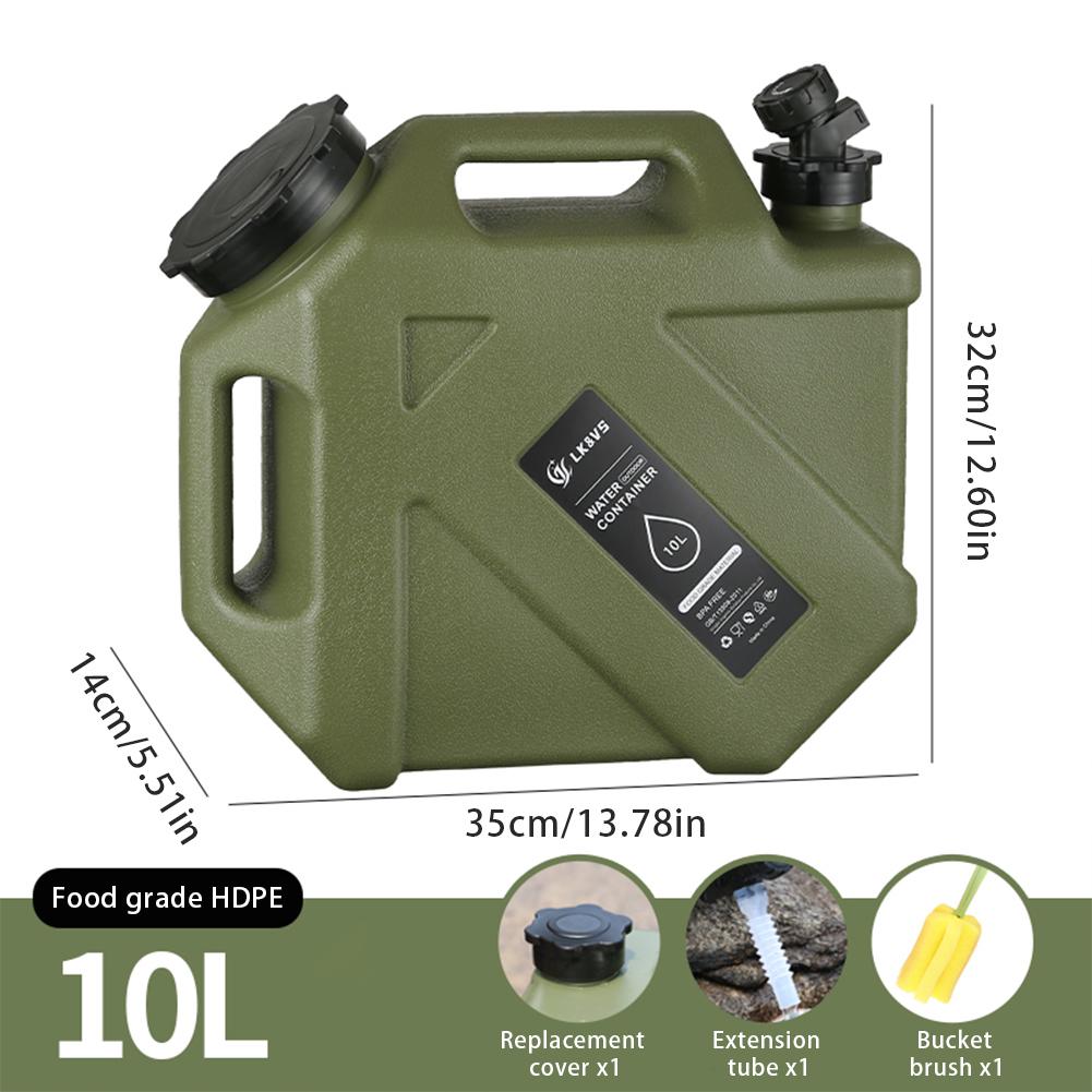 3-12L Camping Water Bucket Large Capacity Water Bag Container with Faucet Portable Car Water Tank for Picnic Hiking Travel