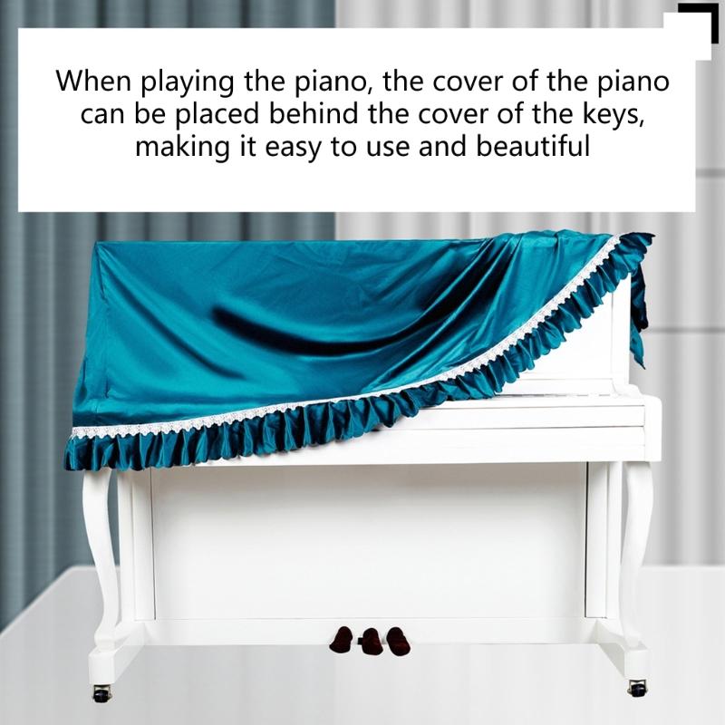 Soft Piano Keyboard Dust Cover, 88 Keys Protective Dust Cover Key Cover for Electronic Keyboard Digital Piano Dust Cover