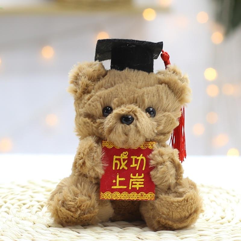 Creative Bag Hanging Decoration Keychain Pendant Holding Card Doctor Bear Small Pendant Bear Doll Plush Toy