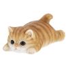 Cat Instant Noodle Lid Decorative Cat Object with Made of Benny's Figurine, Holder, Magnet, Polyresin, "Sanpunmatsu Nyan" Brown/Tabby/White, Gift,