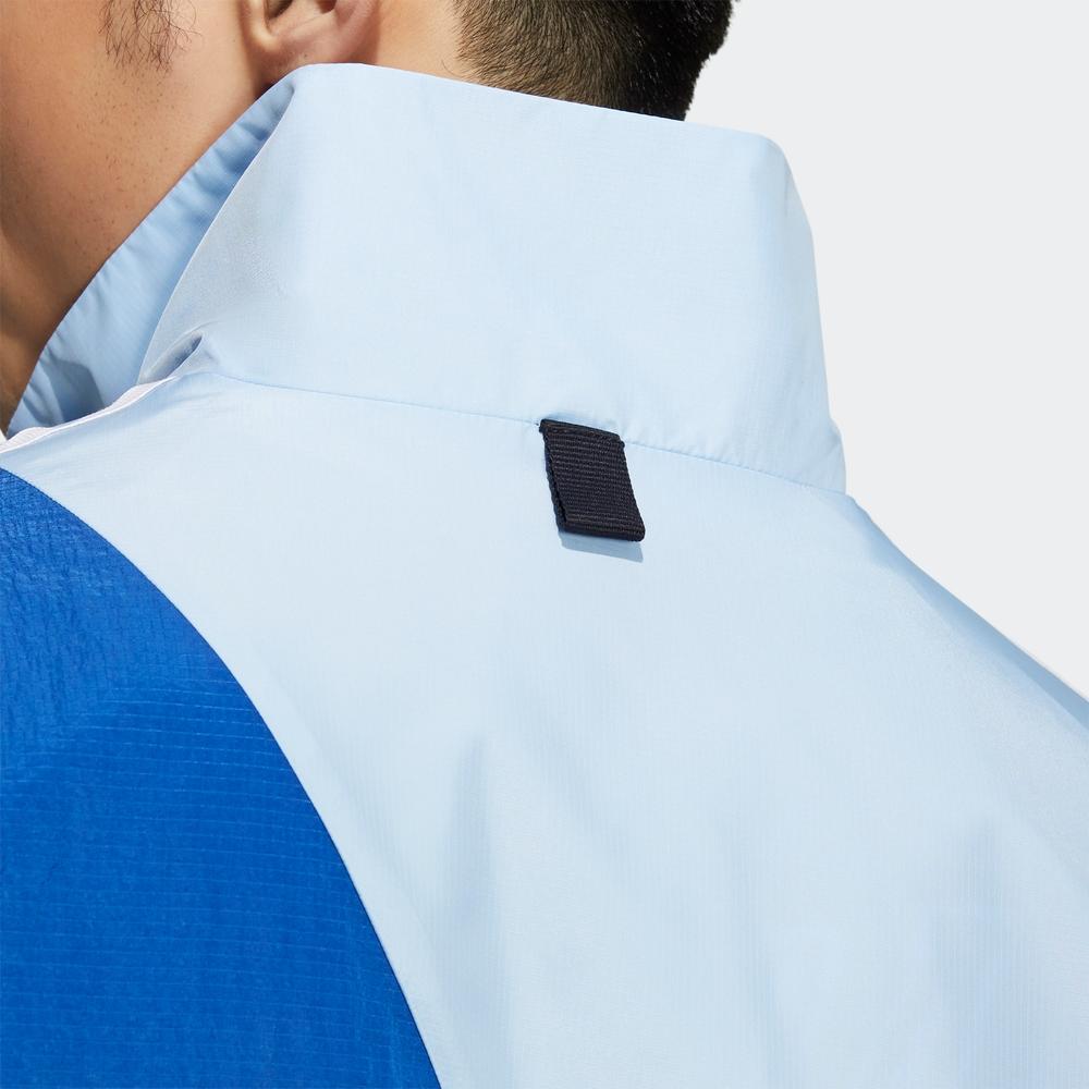 Adidas Neo Small Logo Color Block Striped Print Zip Jacket Men Jacket Blue HC9661