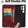 Custodia in Pelle per Samsung Galaxy S25 Ultra S25+ S24 FE S24Ultra S24+ S23 Plus Cover per Samsung S25Ultra Custodia per Telefono Porta Carte