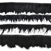 1Meters Black White Feathers for Needlework Ribbon Tape Fringe Feather Trim Pheasant Turkey Ostrich Goose Marabou Sewing Clothes