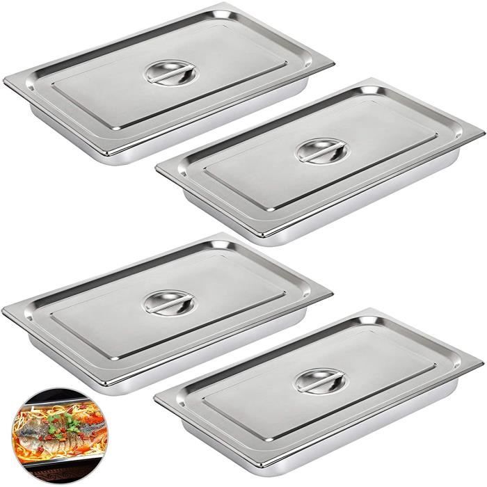 Bac Alimentaire - Vevr - Inox - 52L - 0,8mm - Résistant Jusqu'à 500℃