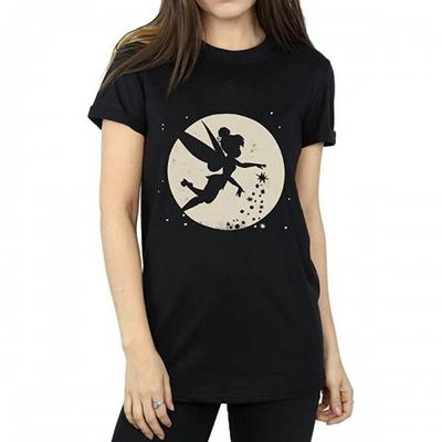 T-shirt Cropped de Algodão Lunar Feminina/Senhora