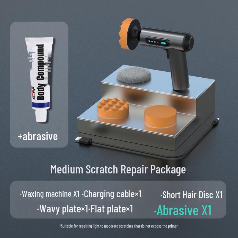 Wireless Car Polisher & Waxer with Digital Display for Home and Auto - Grinding & Sealing Glaze Tool