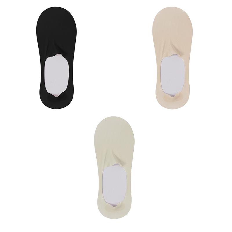 

3 пары женских летних силиконовых нескользящих носков, невидимые низкие носки-лодочки, однотонные дышащие носки EUR35-43