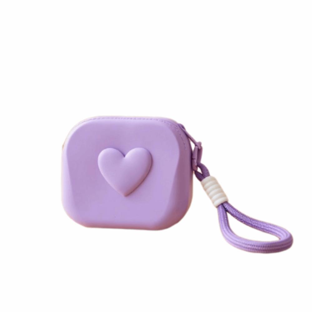 Waterproof Square StorageBag Silicone Earphone Organizer Coin Purse  Wireless Earphones