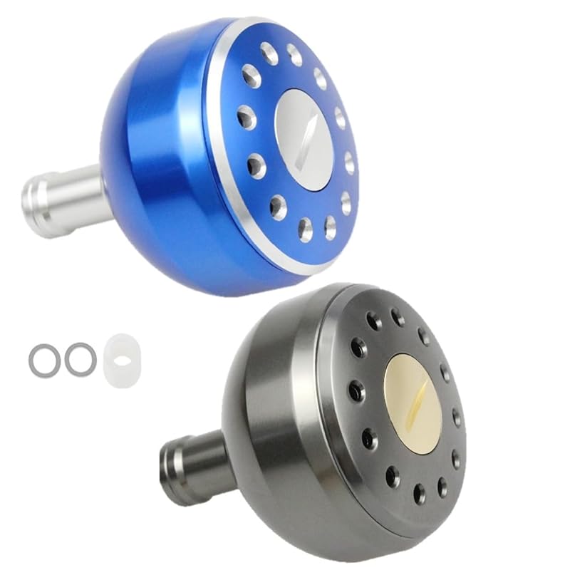 

[APAGAI] [Set of 2] Aluminum round knob Made of aluminum spinning reel fishing Green items power handle knob shimano A daiwa S exchange 38mm