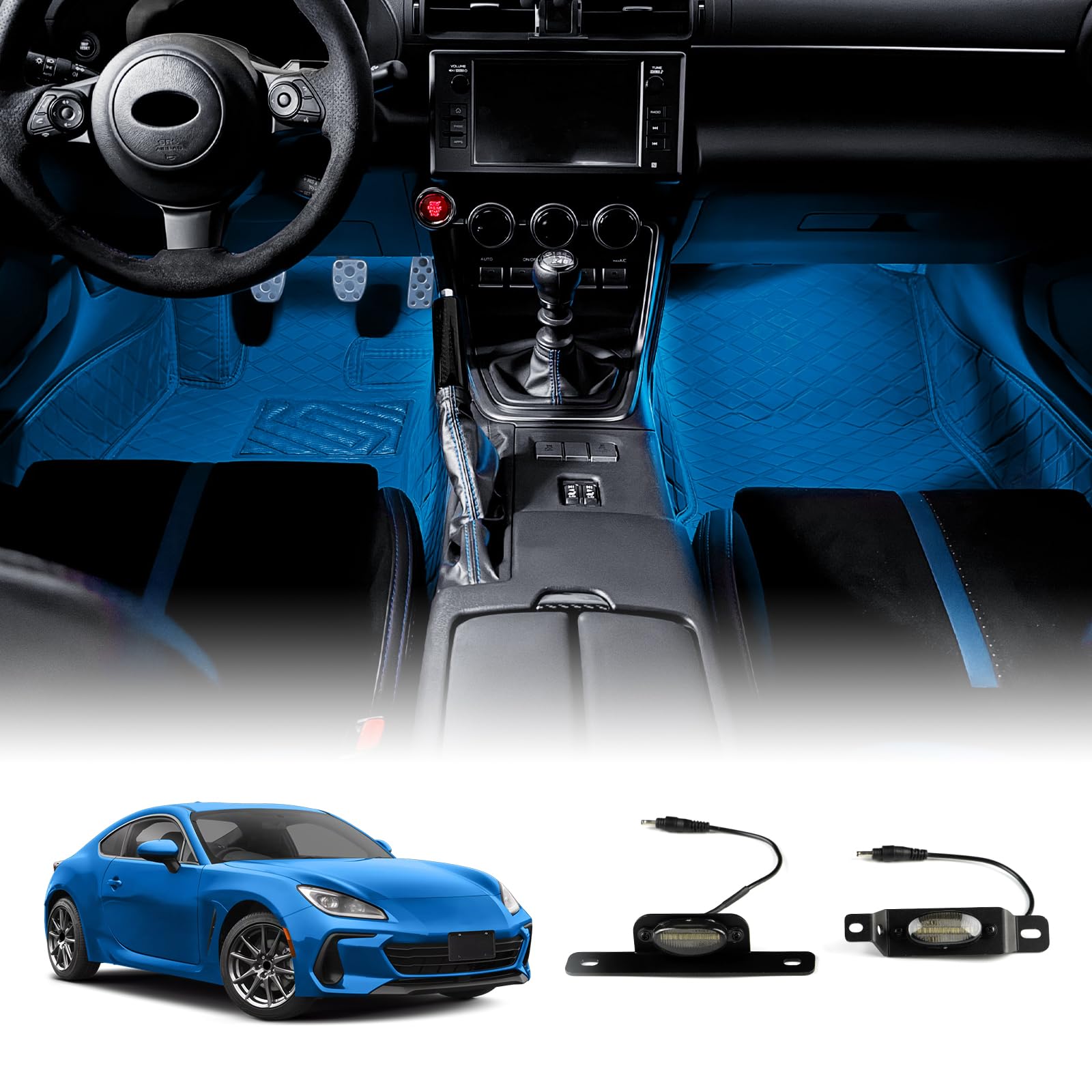 KUNGKIC Toyota GR86 ZN8 Subaru BRZ Эксклюзивный светодиодный атмосферный свет синий