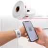200 Stück Papierarmbänder für Veranstaltungen, Barcode-Druck Selbstklebendes Armband, Thermosensibel Einweg DIY QR-Code Armband