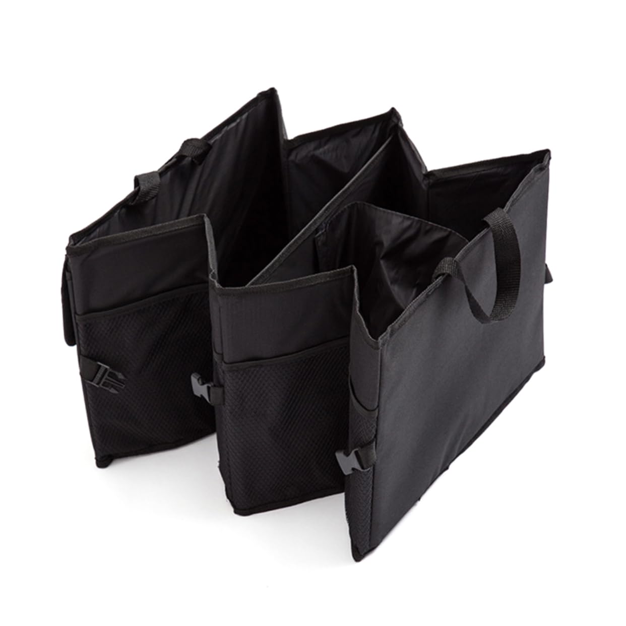 

Органайзер для багажника автомобиля большой вместимости Экологичный Складной Прочный Инструмент для хранения для багажника автомобиля, грузовика, заднего сиденья, груза чёрный