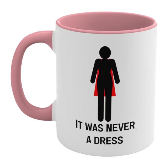 

Персонализированная керамическая кружка Yousheng, вдохновляющая женщин. Это никогда не было платьем. Мотивационная кофейная кружка. Модная посуда. Подарок для любителей кофе. 300ML розовый