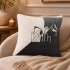 Black and white creative art painting Cushion Cover Anti-dustmite Pillowcase Invisible zipper silky short plush Sofa cushion