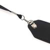 PU Leather Pouch Case Lanyard Pen Pouch Pen Cover Recording Pen Cover Lanyards for Keys, Black