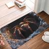 Creative Volcanic Eruption Door Mat 3D Visual Effect Non-slip Floor Rug for Entrance Home Decorative Mat